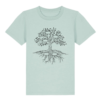 Family Tree - Bio Kinder Shirt *personalisierbar* Mini Creator Shirt 2.0 ST ST Caribbean-Blue