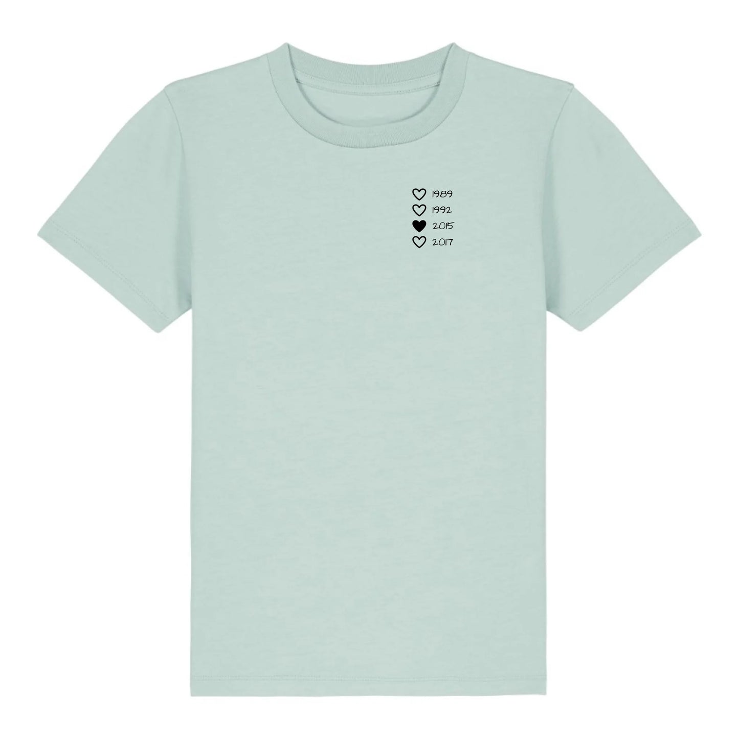 Family Hearts - Bio Kinder Shirt *personalisierbar* Mini Creator Shirt 2.0 ST ST Caribbean-Blue
