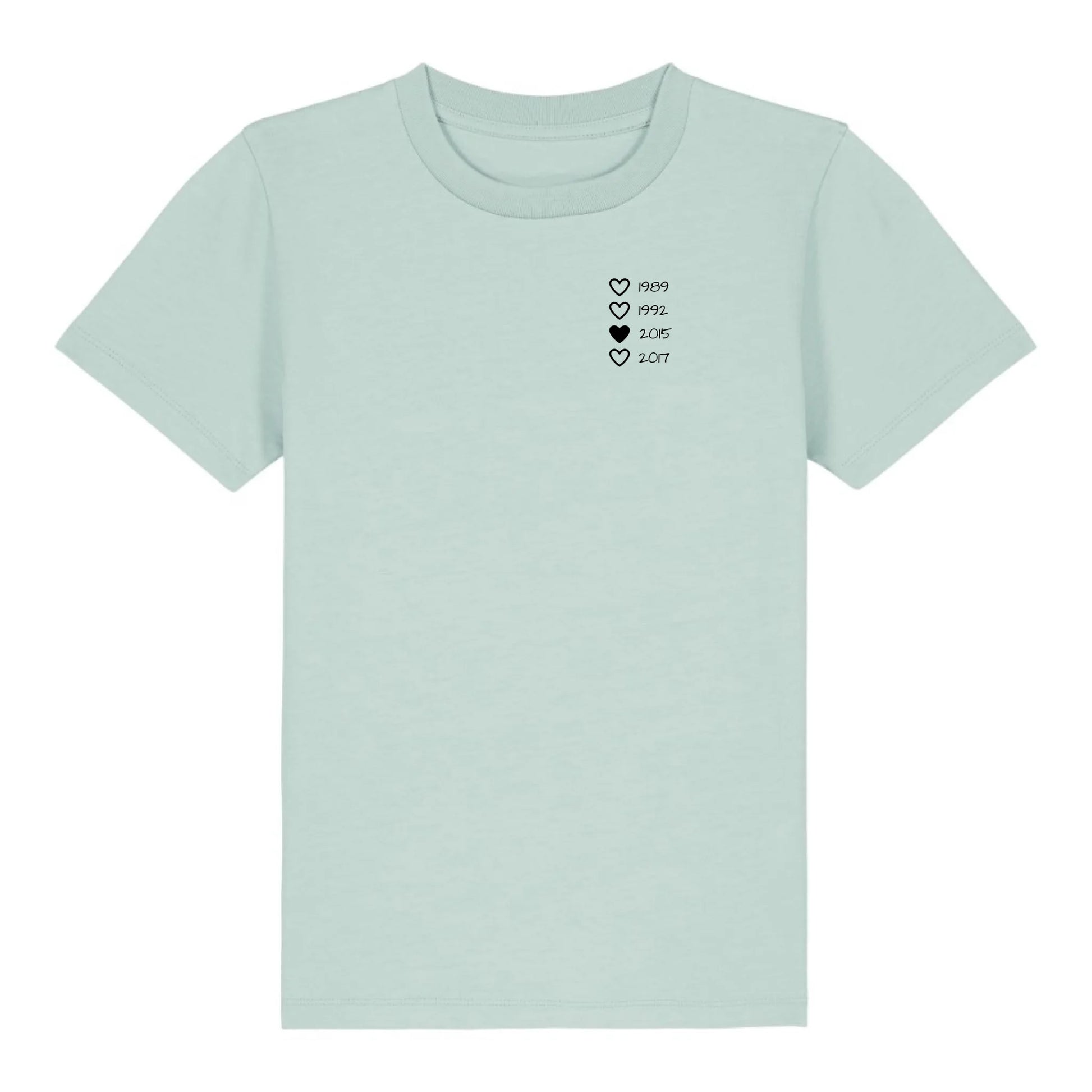 Family Hearts - Bio Kinder Shirt *personalisierbar* Mini Creator Shirt 2.0 ST ST Caribbean-Blue