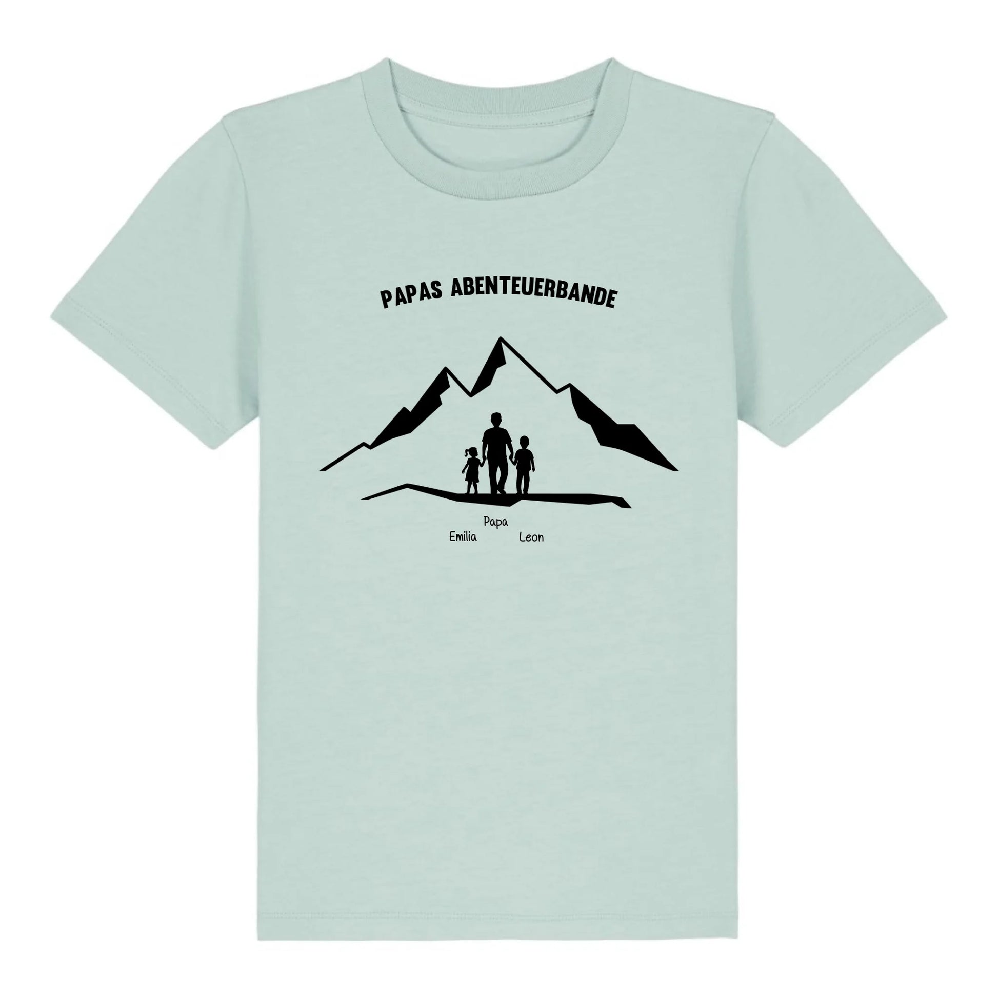 Papas Abenteuerbande - Bio Kinder Shirt *personalisierbar* Mini Creator Shirt 2.0 ST ST Caribbean-Blue