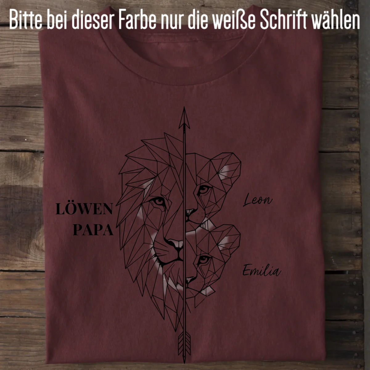 Löwen Family - Bio Herren Shirt *personalisierbar* Creator T-Shirt 2.0 ST ST Burgundy