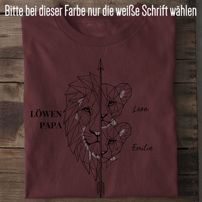 Löwen Family - Bio Herren Shirt *personalisierbar* Creator T-Shirt 2.0 ST ST Burgundy