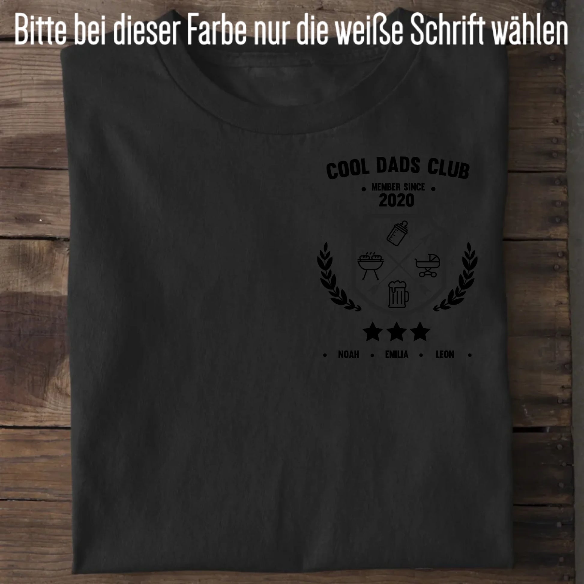Cool Dads Club Wappen - Bio Herren Shirt *personalisierbar* Creator T-Shirt 2.0 ST ST Black