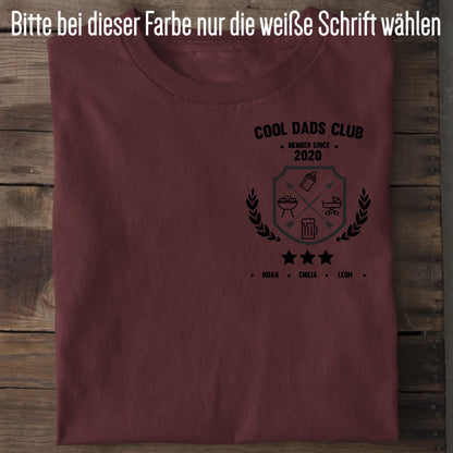 Cool Dads Club Wappen - Bio Herren Shirt *personalisierbar* Creator T-Shirt 2.0 ST ST Burgundy