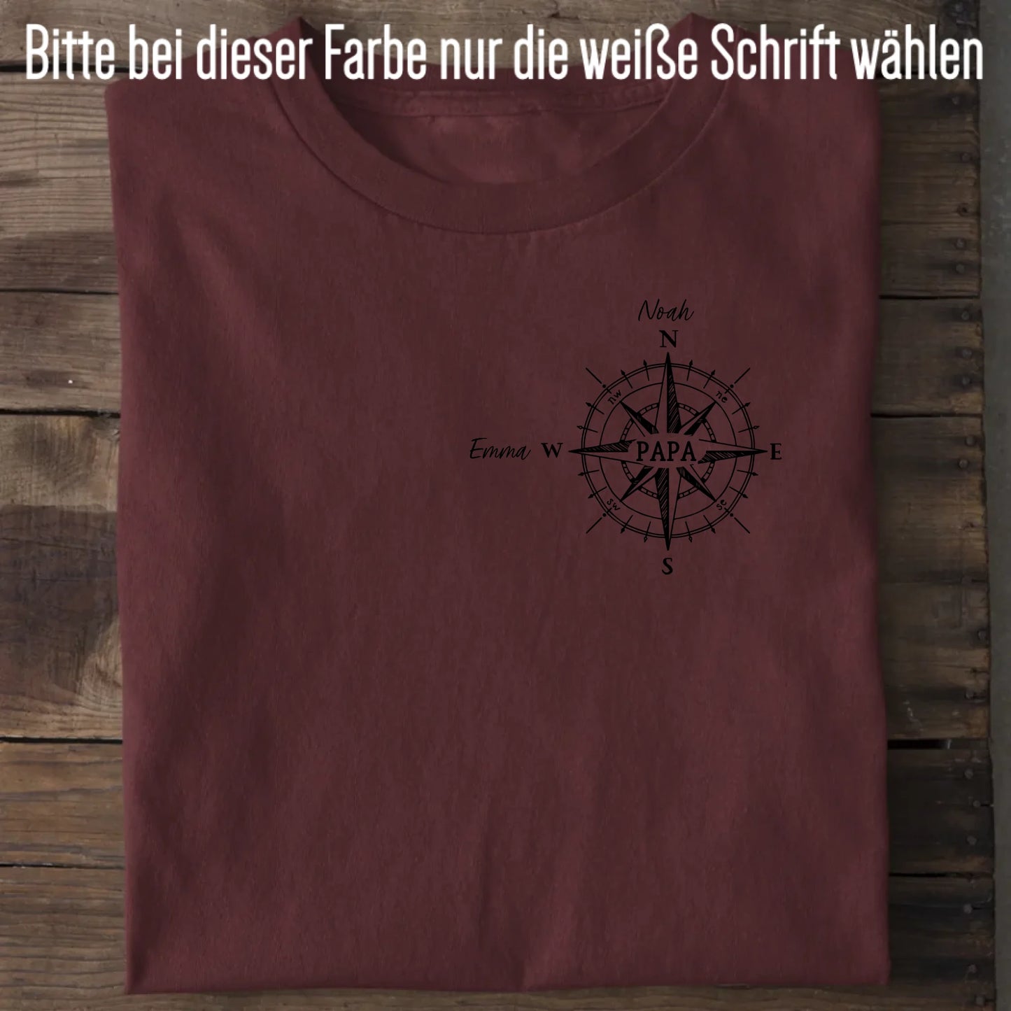 Kompass - Bio Herren Shirt *personalisierbar* Creator T-Shirt 2.0 ST ST Burgundy