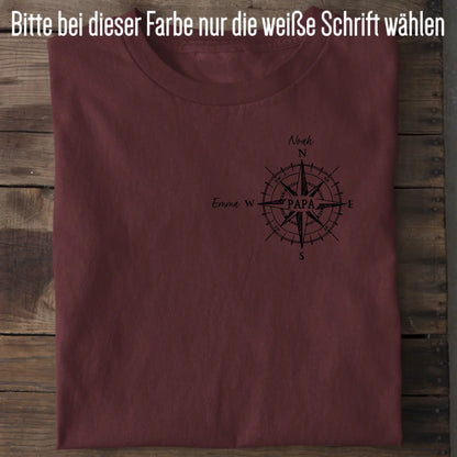 Kompass - Bio Herren Shirt *personalisierbar* Creator T-Shirt 2.0 ST ST Burgundy