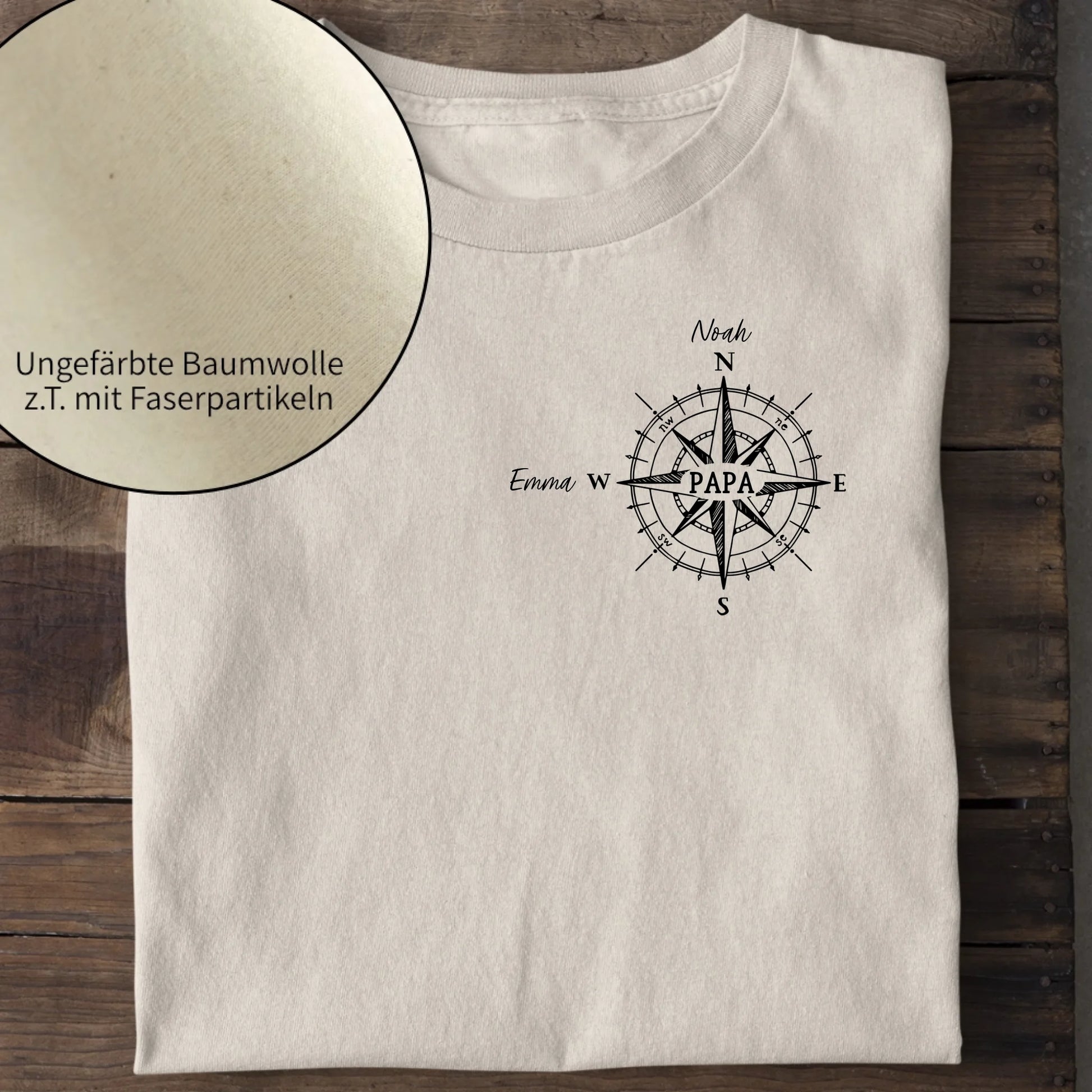 Kompass - Bio Herren Shirt *personalisierbar* Creator T-Shirt 2.0 ST ST Natural-Raw