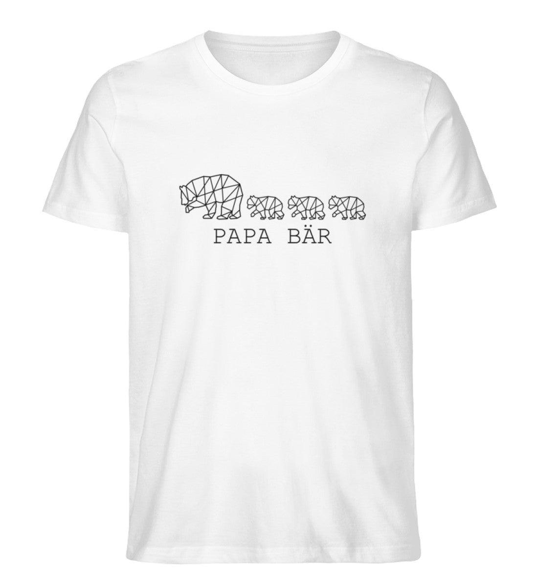Papa Bär Geo 3  - Herren Premium Organic Shirt - Papasache
