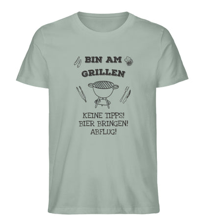 Bin am Grillen  - Herren Premium Organic Shirt