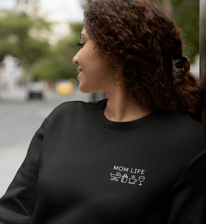 Mom Life Symbole  - Premium Organic Sweatshirt