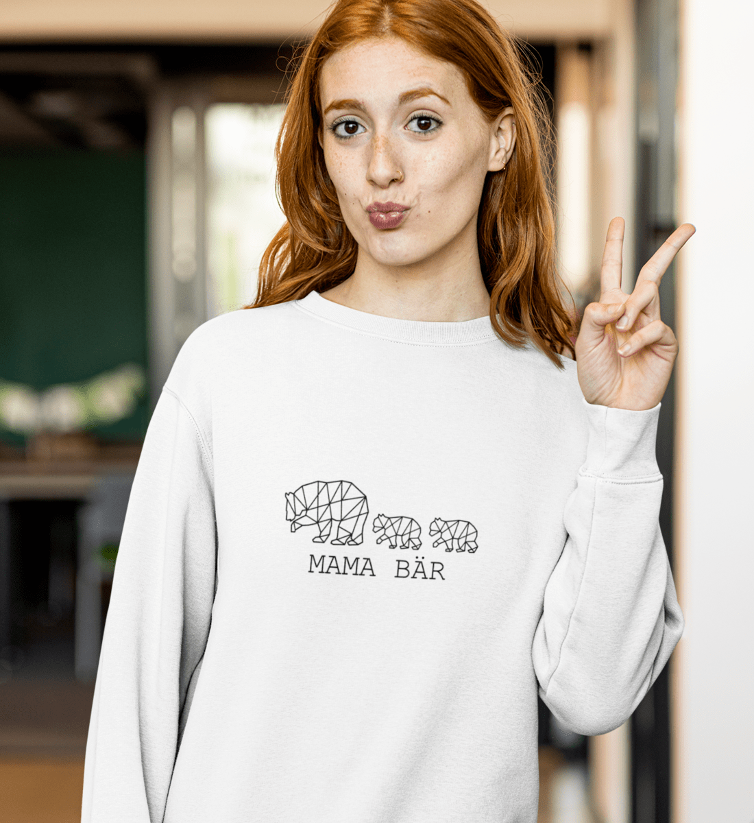 Mama Bär 2  - Premium Organic Sweatshirt