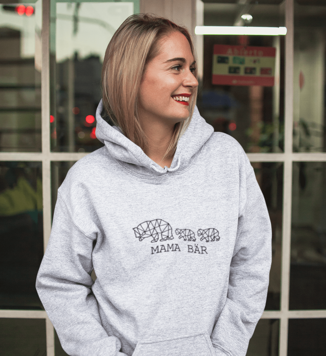 Mama Bär 2  -  Unisex Premium Organic Hoodie