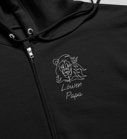 Löwen Papa One Line  - Organic Sweatjacke