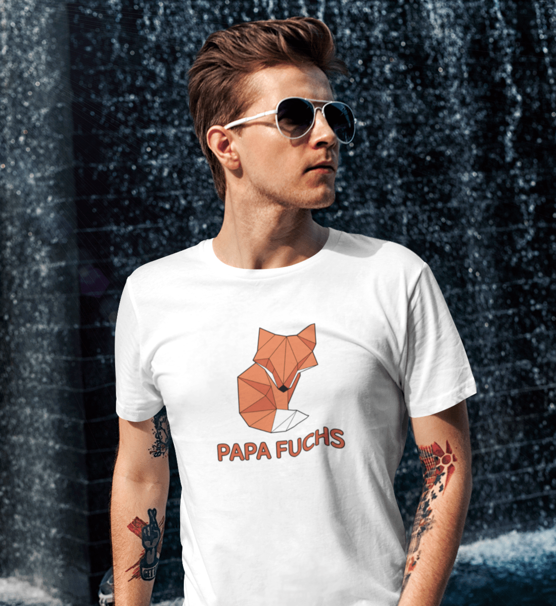 Papa Fuchs  - Herren Premium Organic Shirt