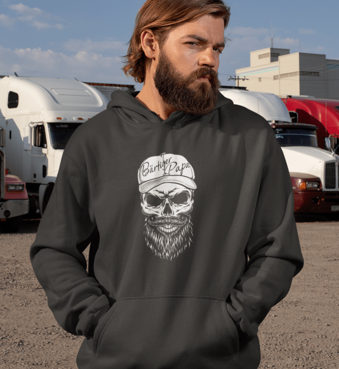 Bärtiger Papa  - Premium Organic Hoodie