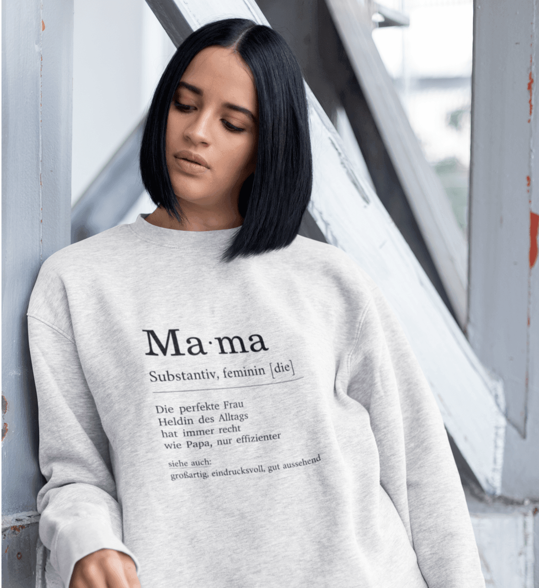 Mama Definition  - Premium Organic Sweatshirt - Papasache