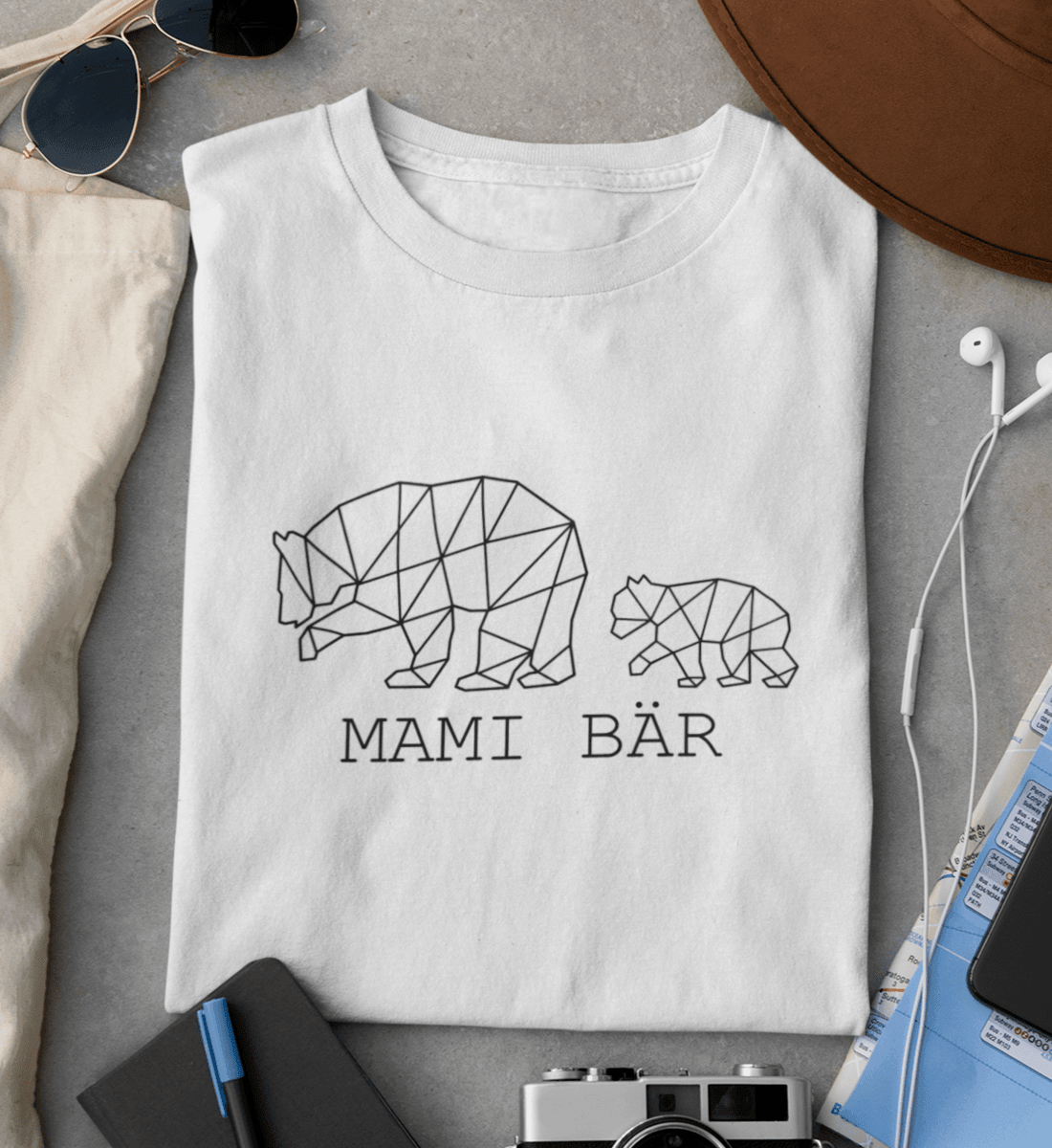 Mami Bär  - Damen Premium Organic Shirt - Papasache