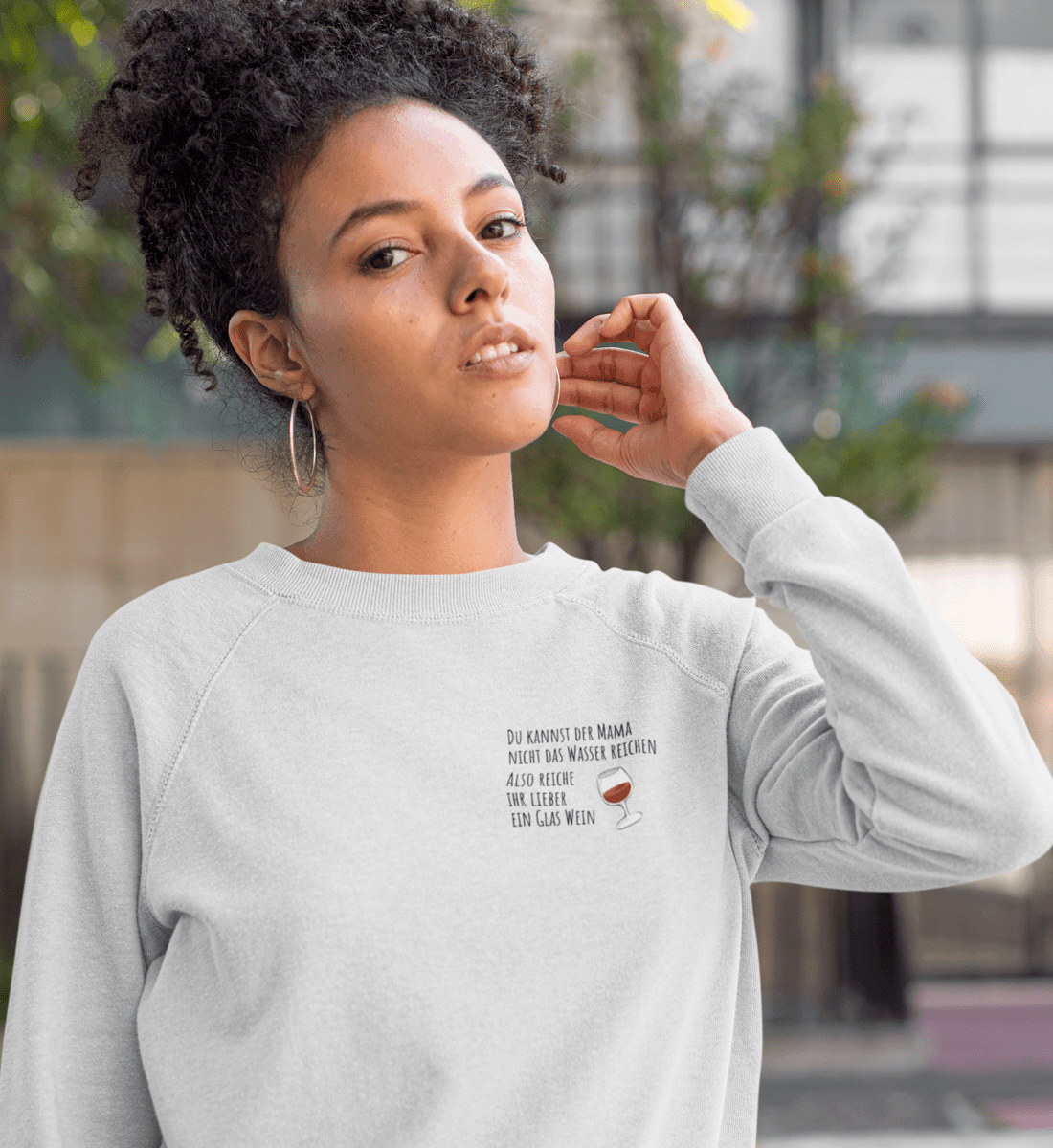 Nicht das Wasser reichen  - Premium Organic Sweatshirt - Papasache