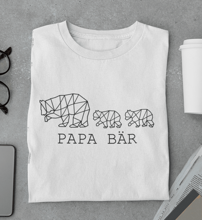 Papa Bär Geo 2  - Herren Premium Organic Shirt - Papasache