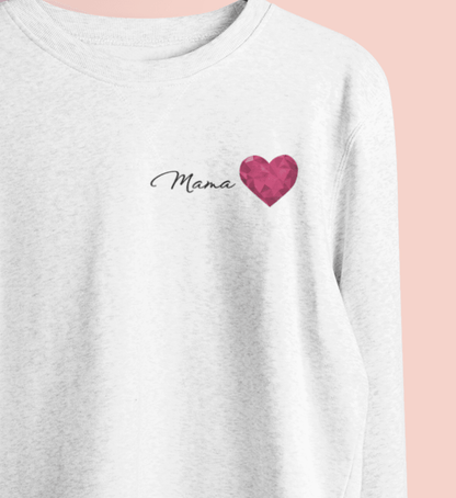 Mama Herz  - Premium Organic Sweatshirt - Papasache