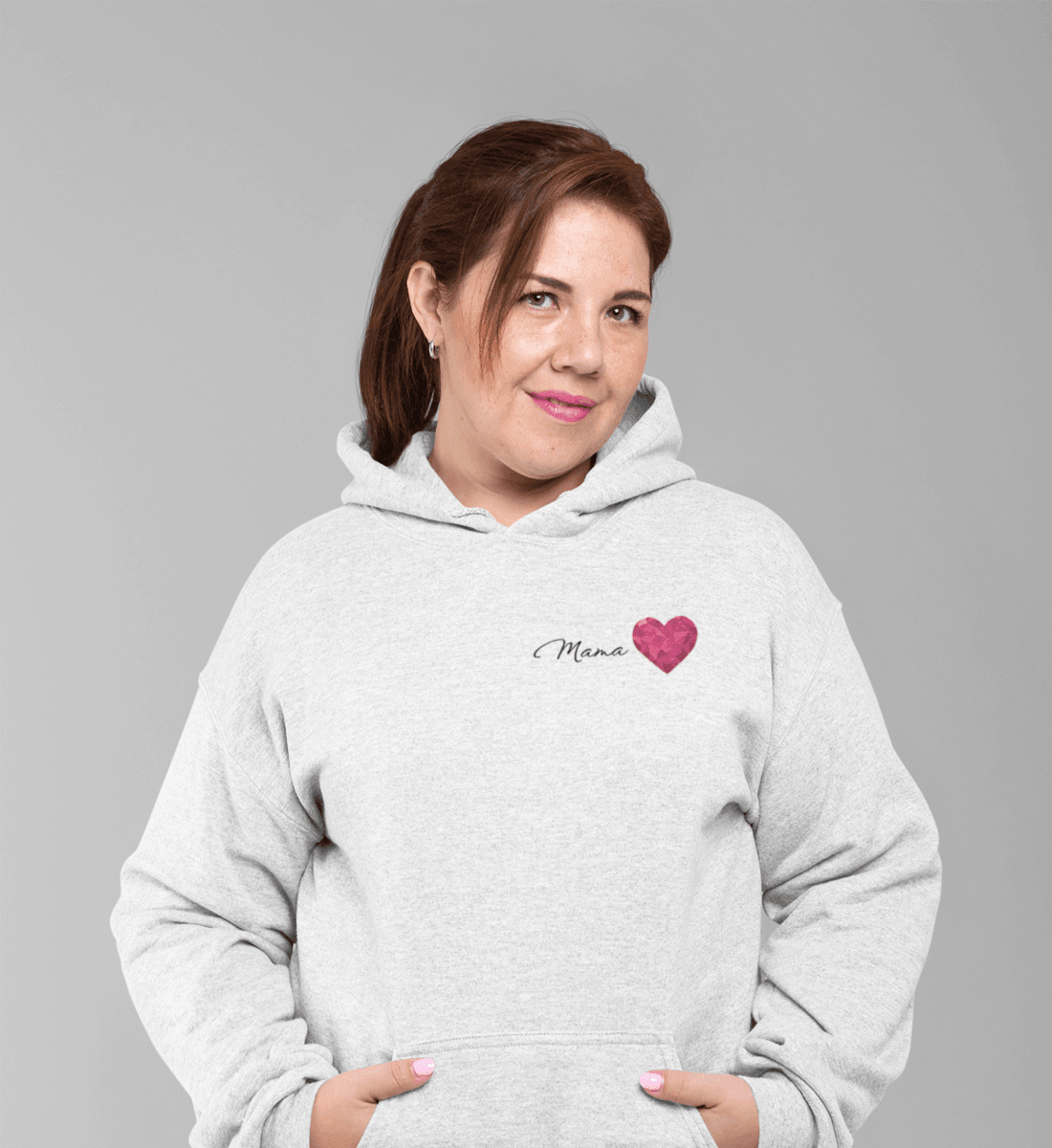 Mama Herz  - Unisex Organic Hoodie - Papasache