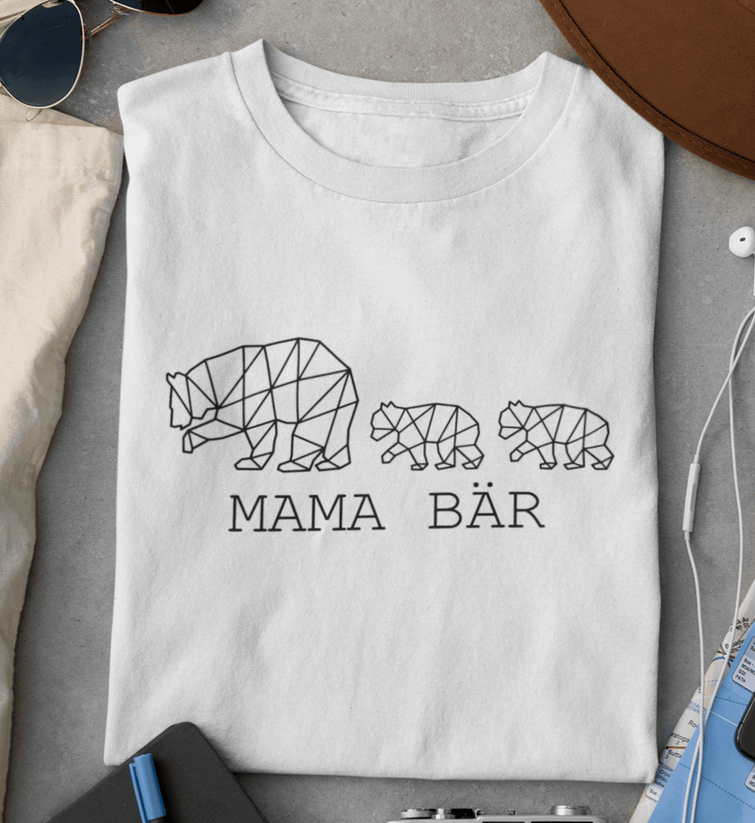 Mama Bär 2  - Damen Relaxed Organic Shirt - Papasache