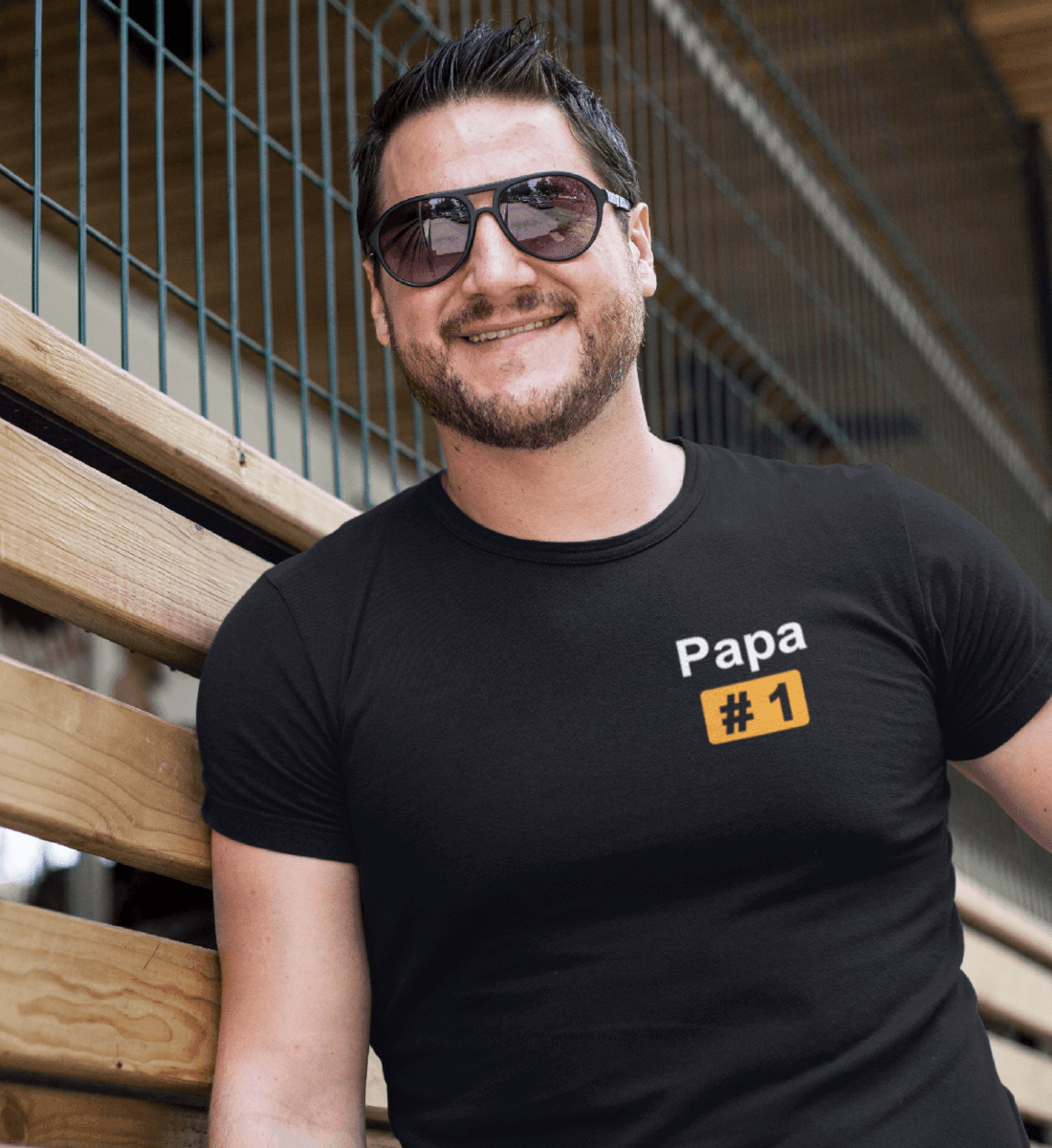 Papa #1 klein  - Premium Organic Shirt - Papasache
