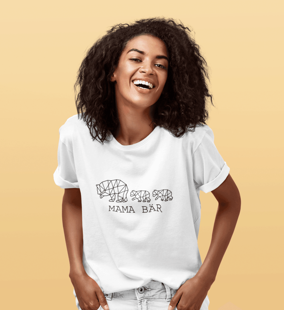 Mama Bär 2  - Damen Relaxed Organic Shirt - Papasache