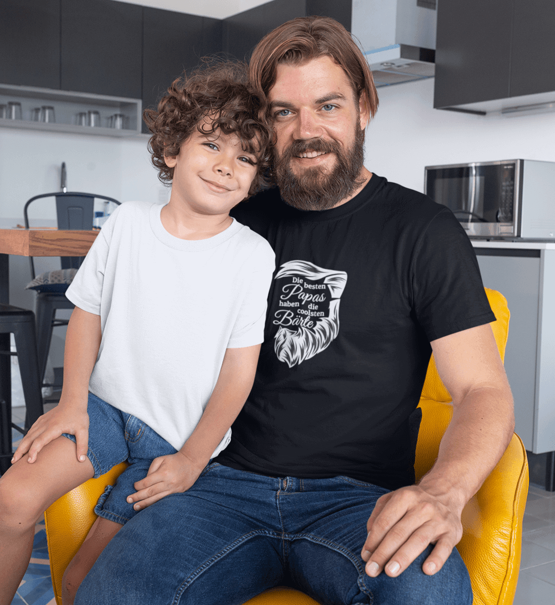 Papa mit Bart - Premium Organic Shirt - Papasache