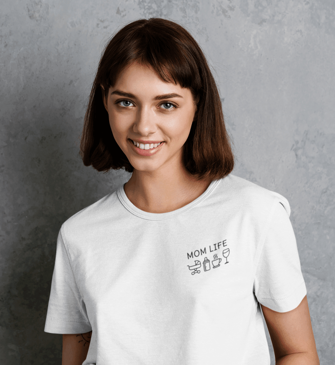 Momlife Symbole  - Damen Relaxed Organic Shirt - Papasache