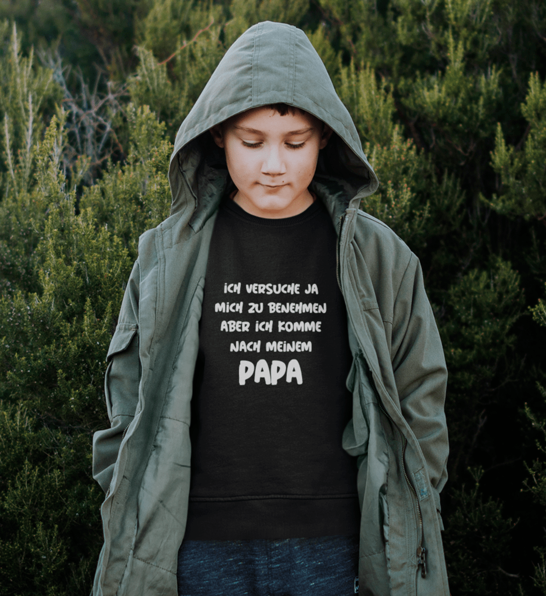 Ich komme nach meinem Papa  - Organic Kinder Sweatshirt