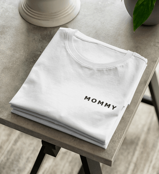 MOMMY  - Damen Relaxed Organic Shirt mit Stick - Papasache