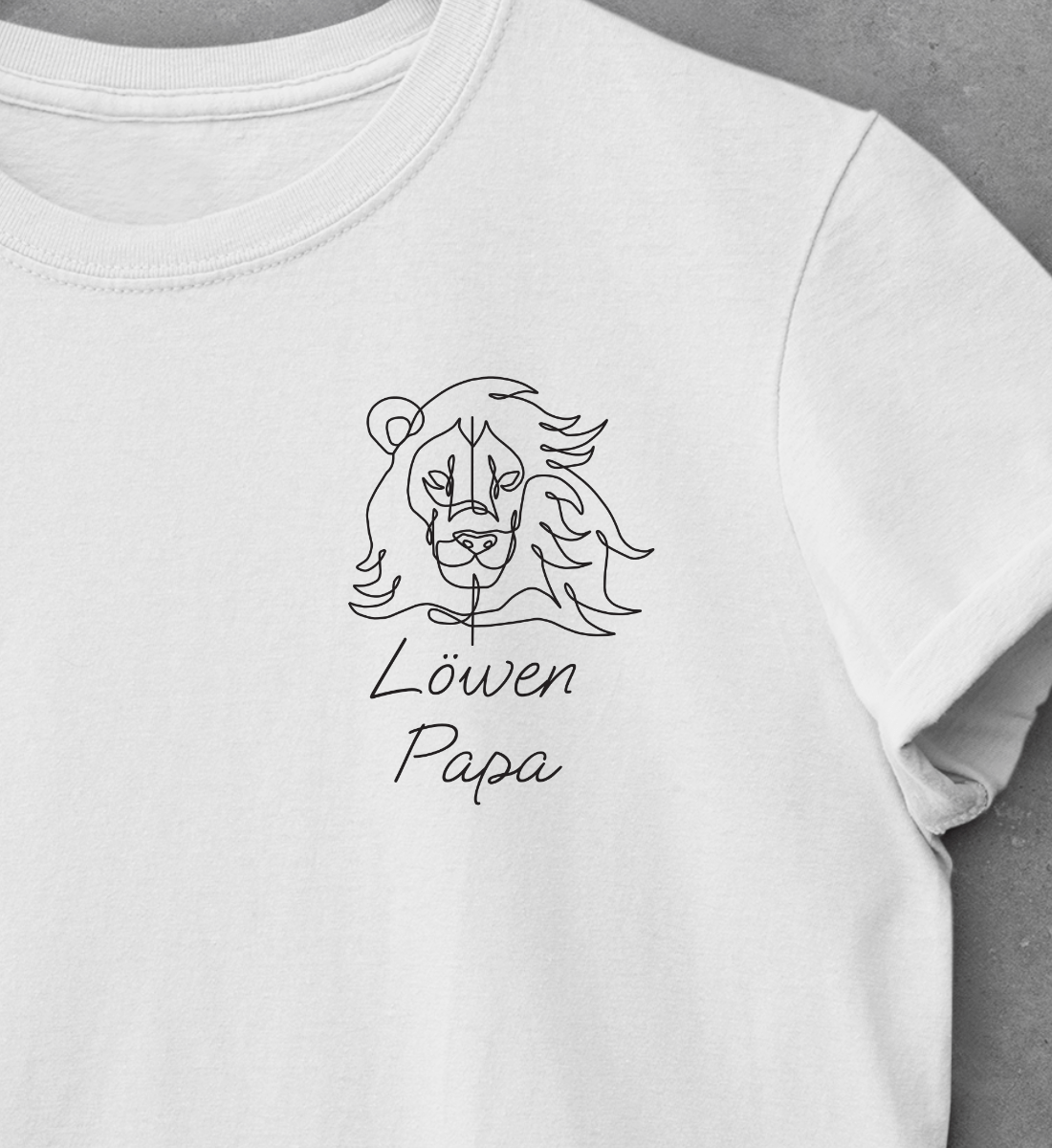 Löwen Papa One Line  - Premium Organic Shirt