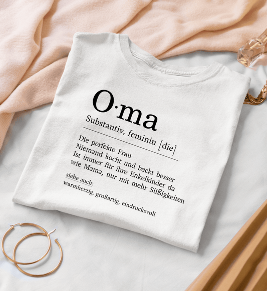 Oma Definition  - Damen Premium Organic Shirt - Papasache