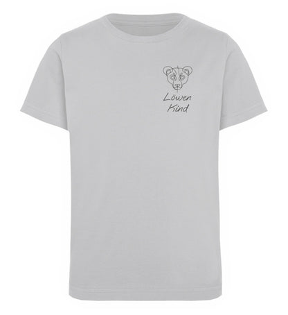 Löwen Kind One Line  - Kinder Organic T-Shirt