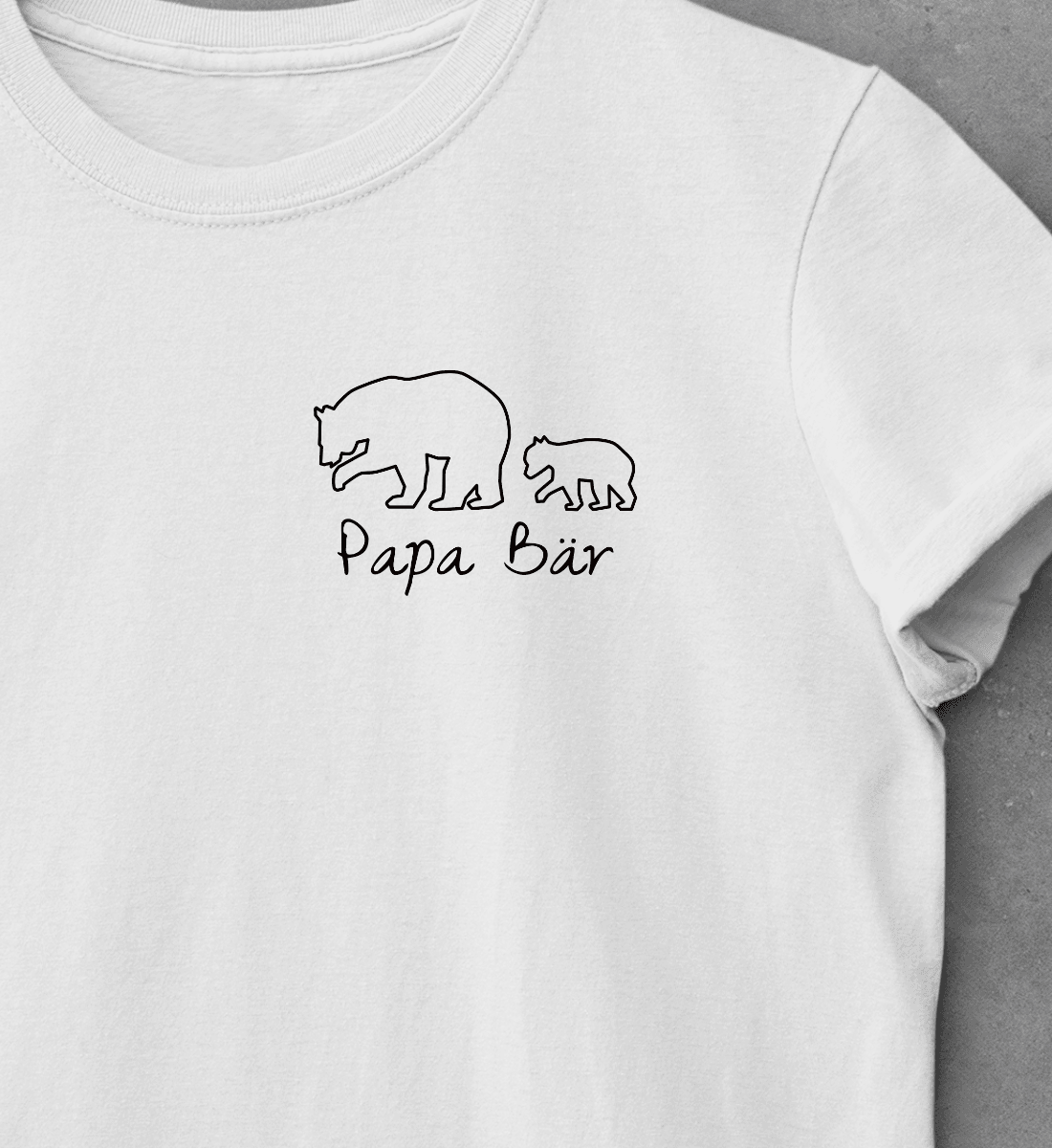 Papa Bär klein  - Premium Organic Shirt - Papasache