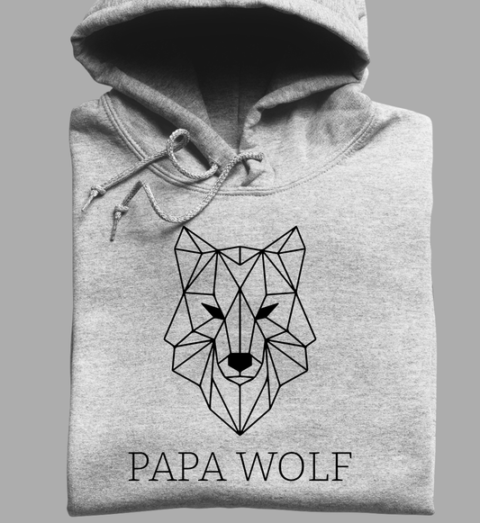 Papa Wolf  - Premium Organic Hoodie
