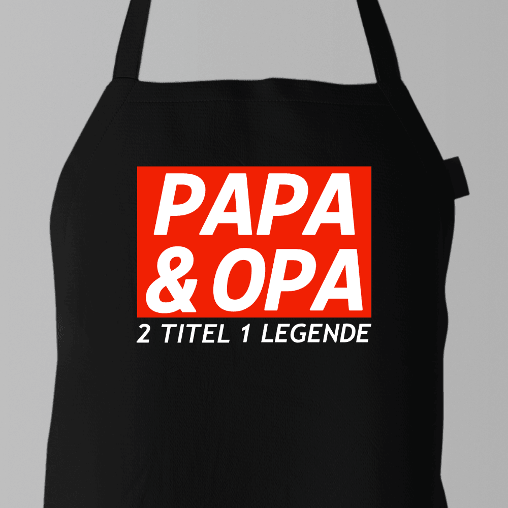Papa & Opa  - Hochwertige Koch- und Grillschürze - Papasache