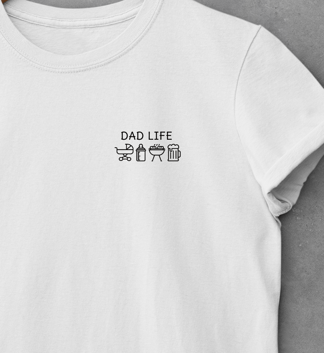Dad Life Symbole  - Herren Premium Organic Shirt mit Stick